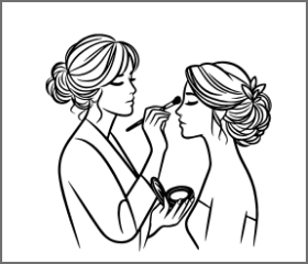  当日のヘアメイク